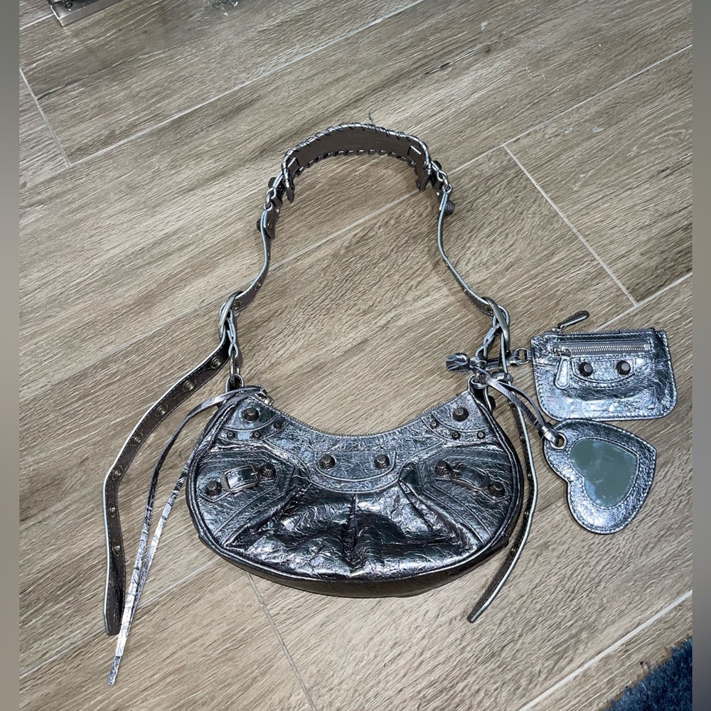 Balenciaga Le Cagole Xs Chrome bag